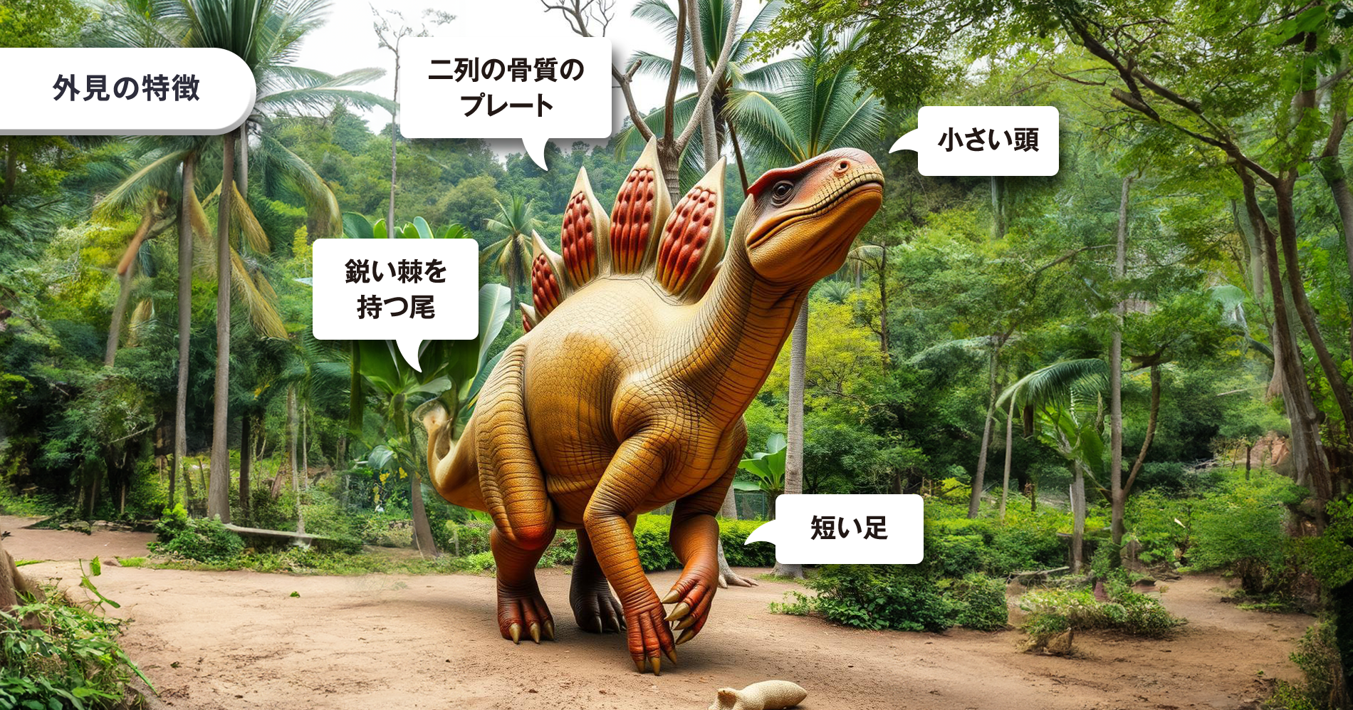 ステゴサウルス外見の特徴