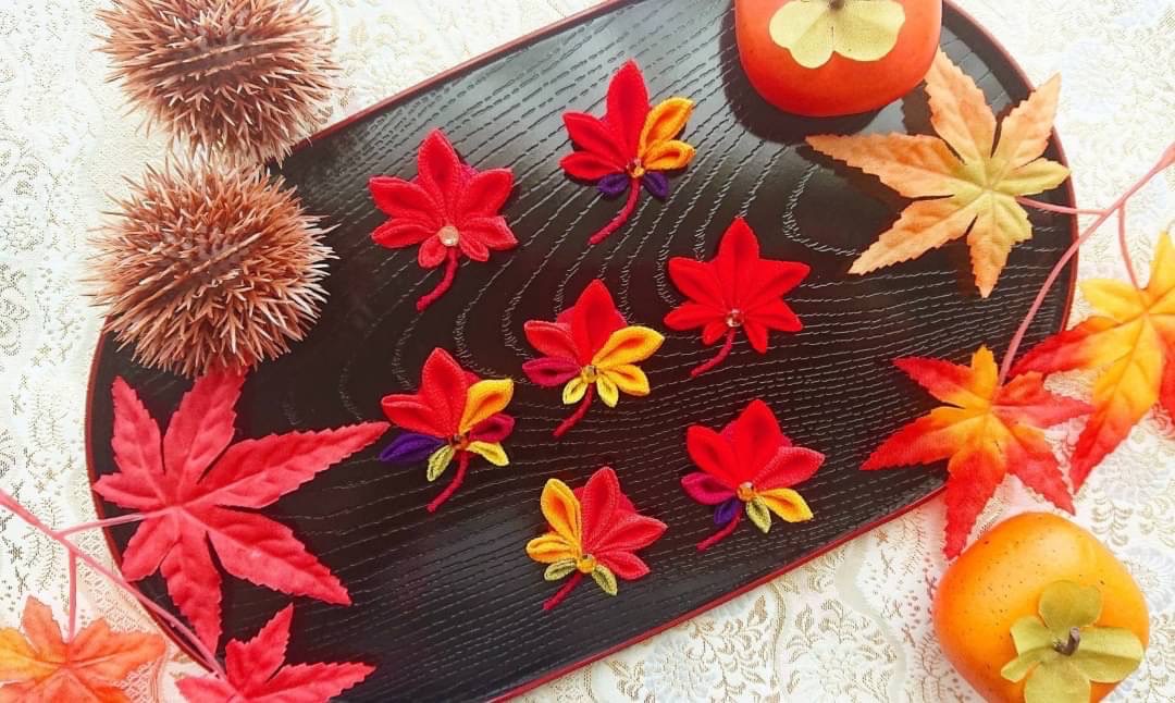 【11月3日　江東区】つまみ細工で作る紅葉アクセサリー