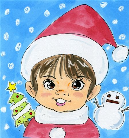 【12月14日　足立区】Xmas似顔絵サービス