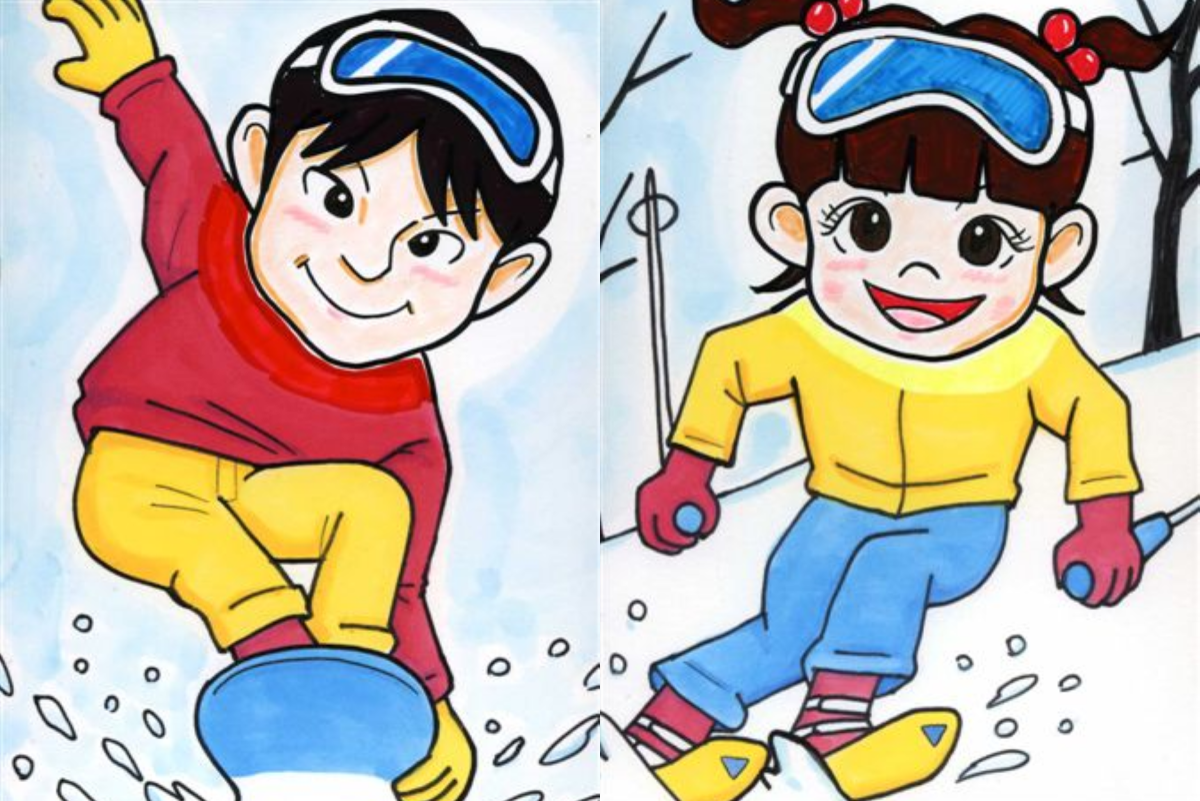 【2月11日　江東区】ウィンタースポーツ似顔絵サービス