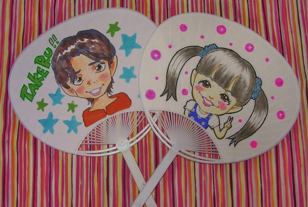 【6月13日　茨城県神栖市】似顔絵うちわプレゼント！