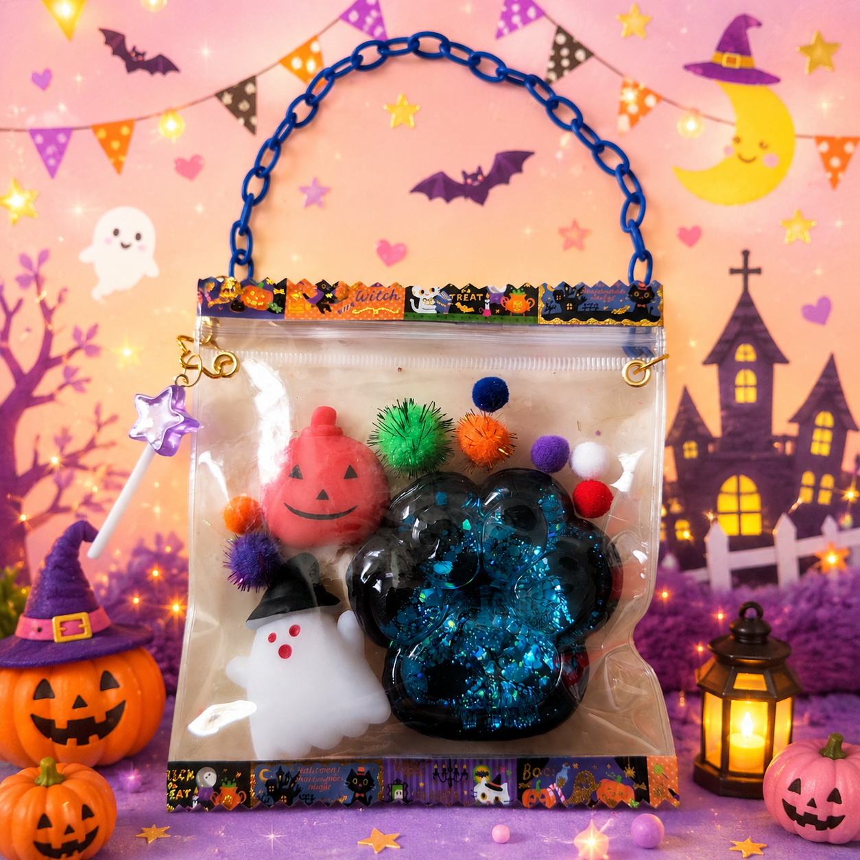 【10月11日　神奈川県相模原市】ハロウィンスクイーズバッグチャームづくり