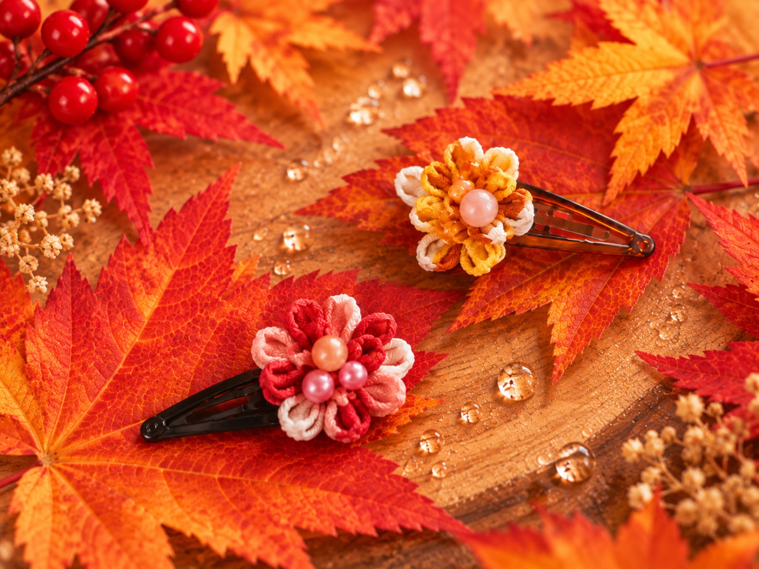 【10月10日　東京都足立区】つまみ細工で作る！秋色紅葉アクセサリー